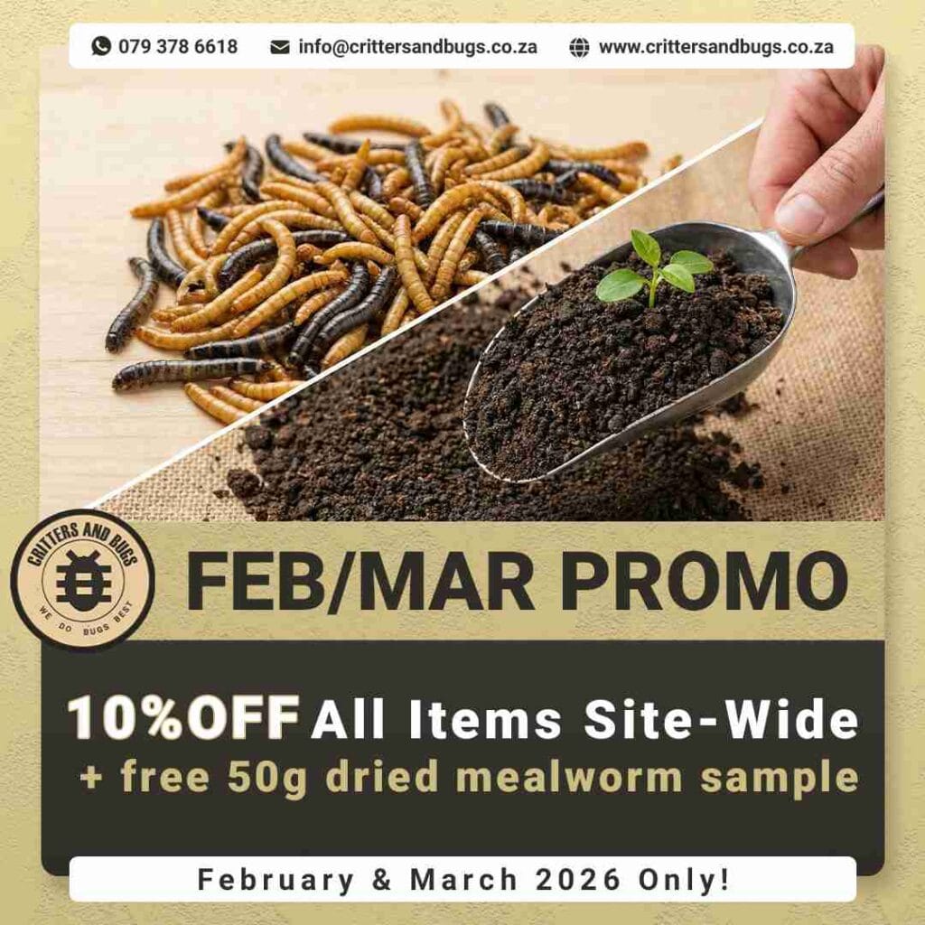 Mealworm, Superworm, Frass (Fertiliser) Promotion